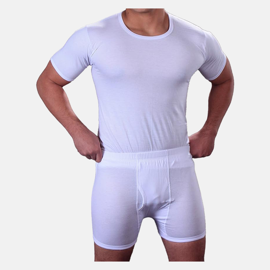 Royal Tex - Premium Egyptian Cotton - White Set - Short and Undershirt