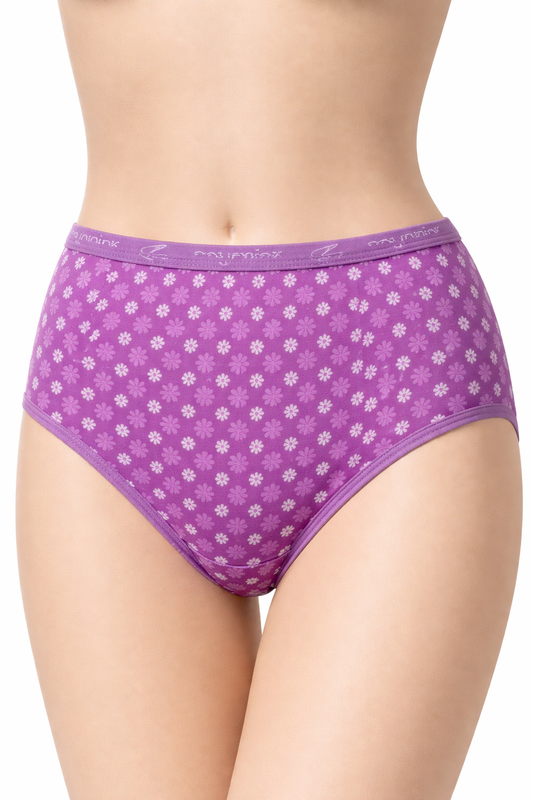 Royal Pink - Woman Brief underwear - Printed - Pack 3 items