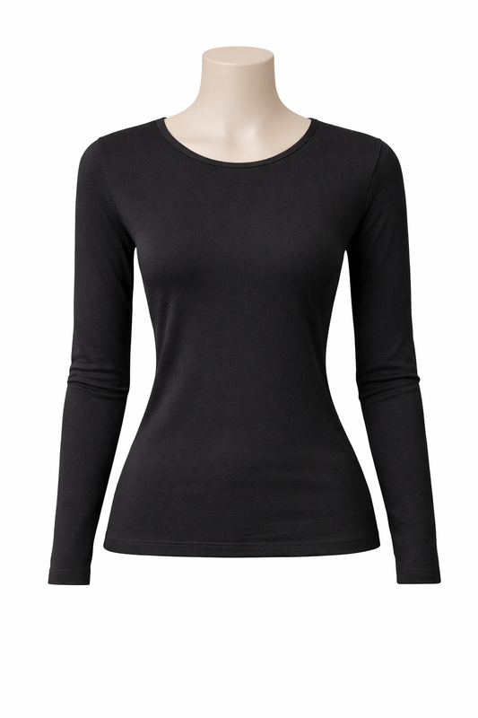 Royal Pink - woman body 100% Egyptian Cotton - Long Sleeve