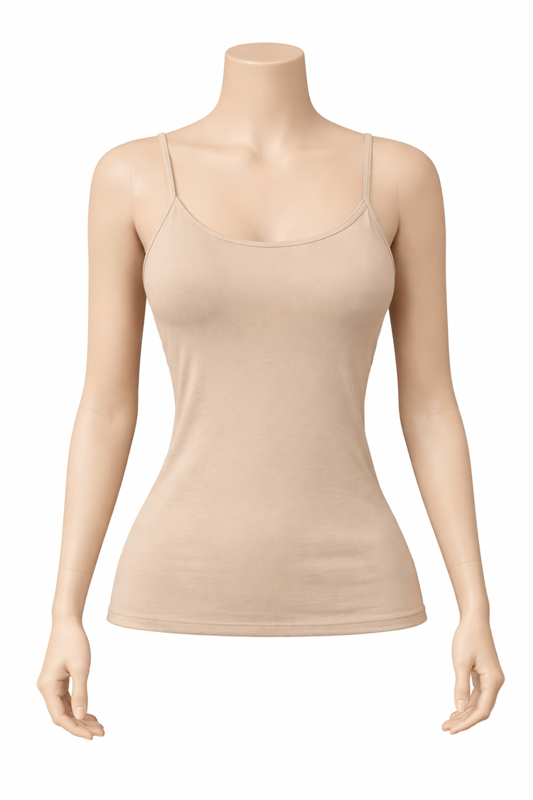 Royal Pink - woman body 100% Egyptian Cotton - Thin strap