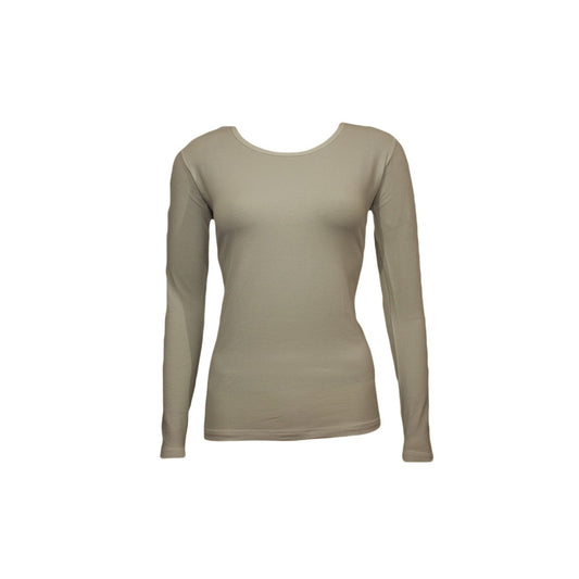 Premium Cotton Lycra Long Sleeve - Soft Almond